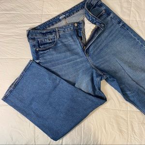 Womens Plus 18 Old Navy Extra High Rise Wide Leg Denim Jeans